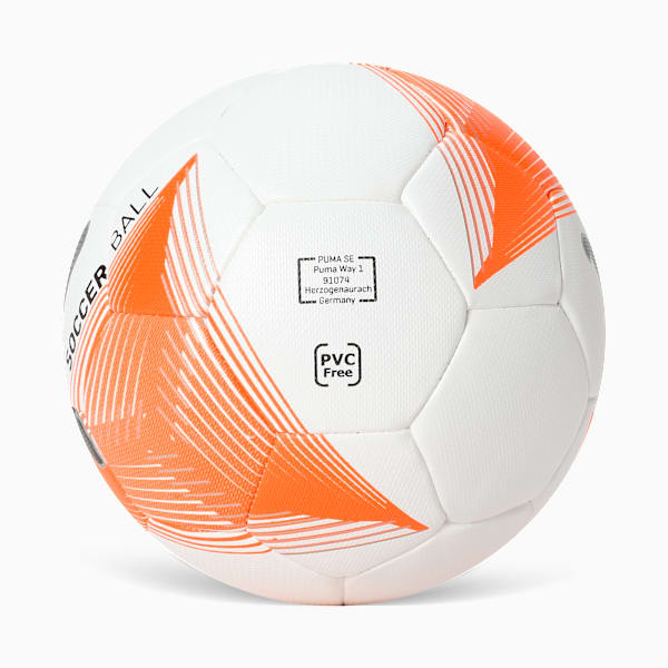 Future 3 Seamless Touch Football, PUMA White-Burnt Orange, extralarge-IND