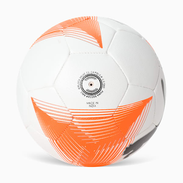 Future 3 Seamless Touch Football, PUMA White-Burnt Orange, extralarge-IND