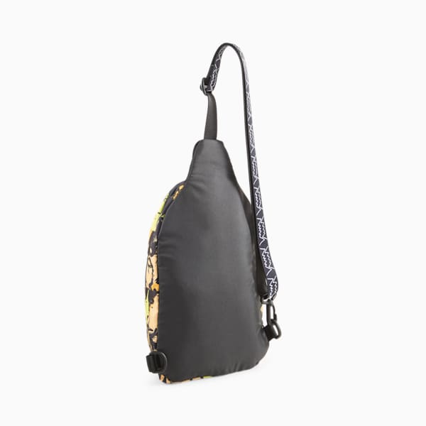 Basketball Cross-Body Bag, Yellow Blaze-AOP, extralarge