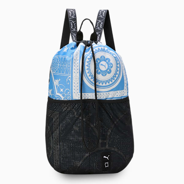 Basketball Gym Sack, Blue Skies-AOP, extralarge-IND