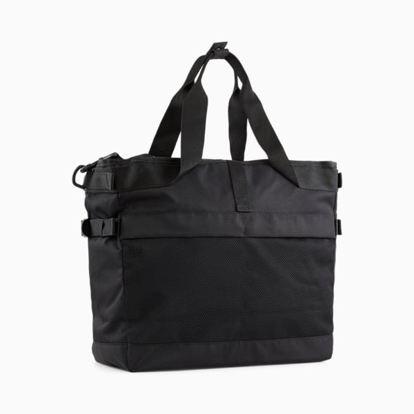 Bolsa tote de compras PUMA x PLEASURES, PUMA Black-Purple Charcoal-Pantone 688C, extralarge