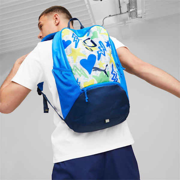 NEYMAR JR Backpack, PUMA White-multicolor, extralarge
