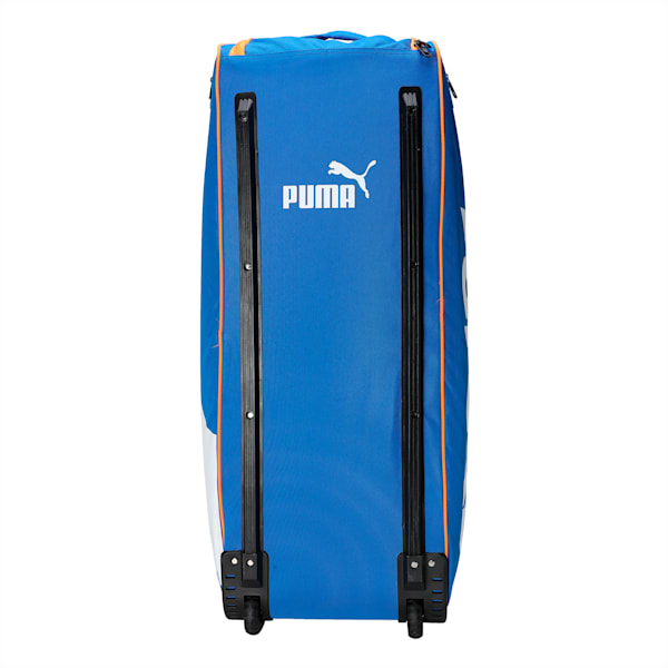 PUMA Future 2 Cricket Wheelie Duffle Bag, Bluemazing-Fluo Orange, extralarge-IND