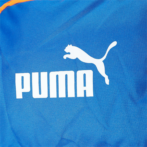 PUMA Future 2 Cricket Wheelie Duffle Bag, Bluemazing-Fluo Orange, extralarge-IND