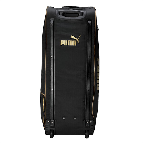 King Kohli Cricket Wheelie Duffle Bag, PUMA Black-PUMA Gold, extralarge-IND