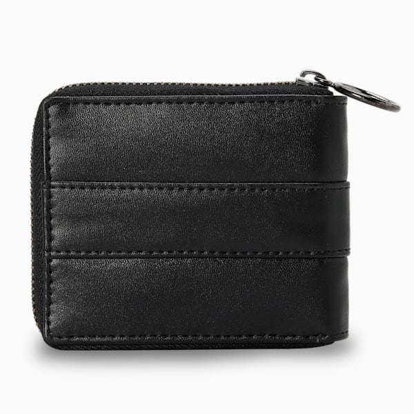 PUMAx1DER Bi-Fold Unisex Zip Wallet, PUMA Black, extralarge-IND