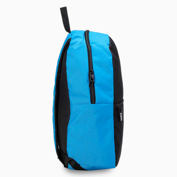 teamGOAL Core Unisex Football Backpack, Electric Blue Lemonade-Puma Black, extralarge-IND