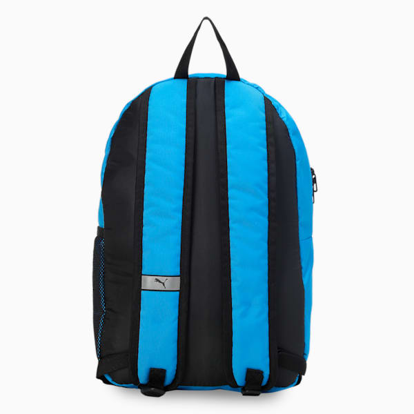 teamGOAL Core Unisex Football Backpack, Electric Blue Lemonade-Puma Black, extralarge-IND