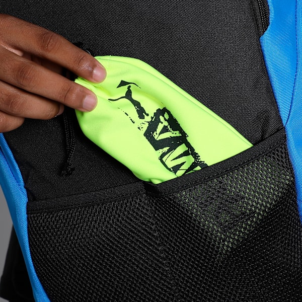 teamGOAL Football Backpack, Electric Blue Lemonade-Puma Black, extralarge-IND