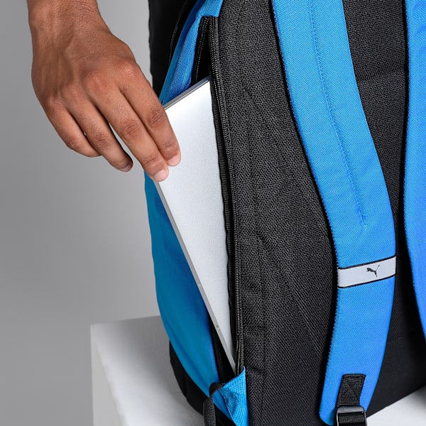 teamGOAL Football Backpack, Electric Blue Lemonade-Puma Black, extralarge-IND