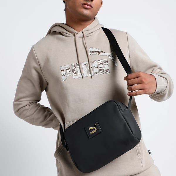 Classics LV8 PU X-Body Bag, PUMA Black, extralarge-IND