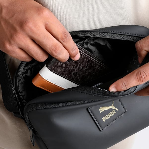 Classics LV8 PU X-Body Bag, PUMA Black, extralarge-IND