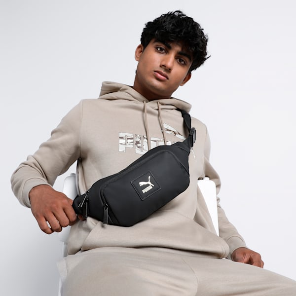 Classics LV8 PU Waist Bag, PUMA Black, extralarge-IND