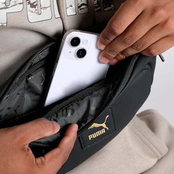 Classics LV8 PU Waist Bag, PUMA Black, extralarge-IND