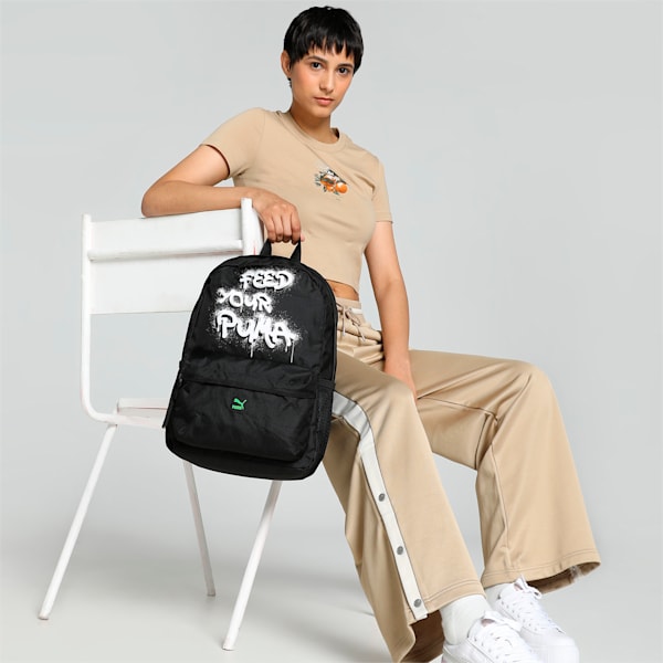 Feed Your Youth Backpack, PUMA Black-Graphic, extralarge-IND