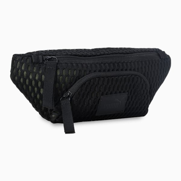 Women's Mesh Waist Bag, PUMA Black, extralarge-IND