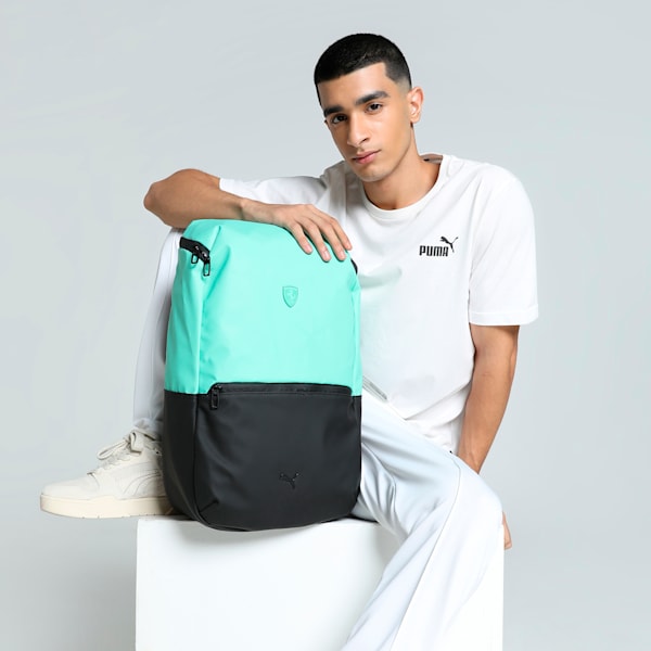Scuderia Ferrari Style Motorsport Backpack, Frozen Green, extralarge-IND
