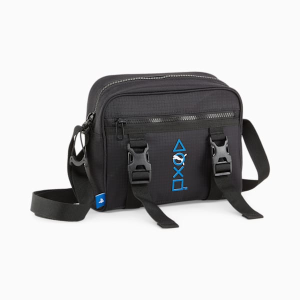 PUMA x PLAYSTATION Men's Crossbody Bag, PUMA Black, extralarge-IND