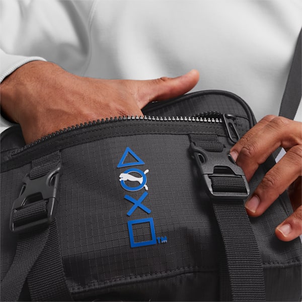PUMA x PLAYSTATION Men's Crossbody Bag, PUMA Black, extralarge-IDN