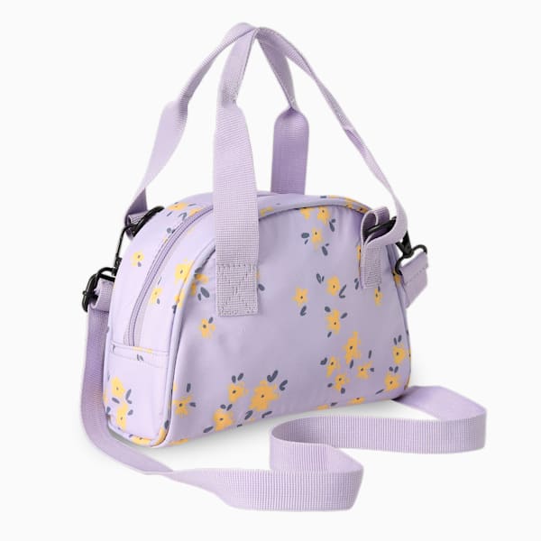 Floral Graphic Women's Grip Bag, Vivid Violet-AOP, extralarge-IND