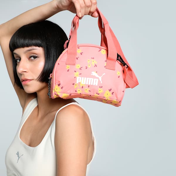 Floral Graphic Women's Grip Bag, Hibiscus Flower, extralarge-IND