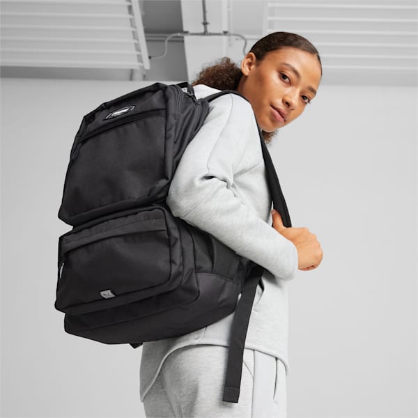 PUMA Deck Unisex Backpack, PUMA Black, extralarge-IDN