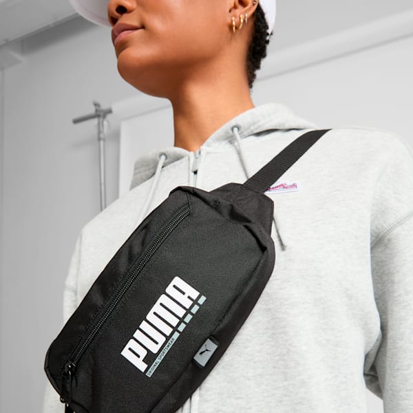 PUMA Plus Waist Bag, PUMA Black, extralarge