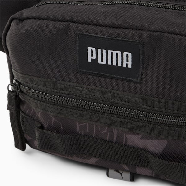 PUMA Style Waist Bag, PUMA Black-Cool Mid Gray-AOP, extralarge