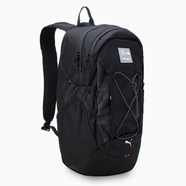 BMW MMS Statement Backpack, PUMA Black-AOP, extralarge-IND