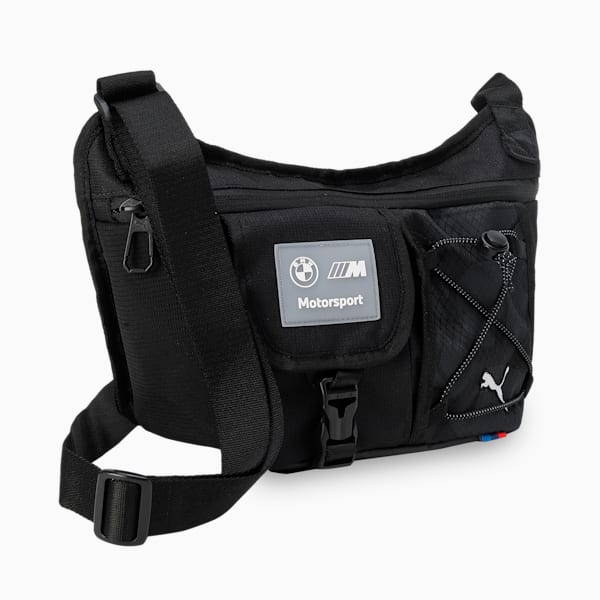 BMW MMS Statement Small Messenger Bag, PUMA Black-AOP, extralarge-IND