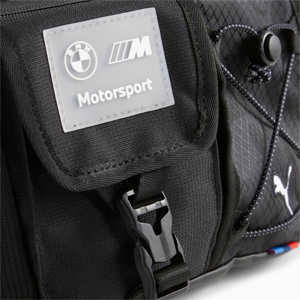 BMW MMS Statement Unisex Small Messenger Bag, PUMA Black-AOP, extralarge-IDN