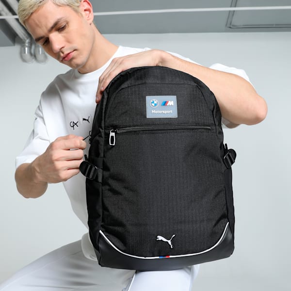 BMW M Motorsport Backpack, PUMA Black, extralarge-IND