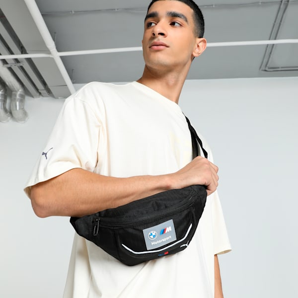BMW M Motorsport Waist Bag, PUMA Black, extralarge-IND