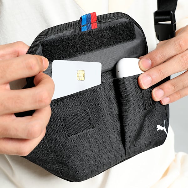 BMW M Motorsport Waist Bag, PUMA Black, extralarge-IND