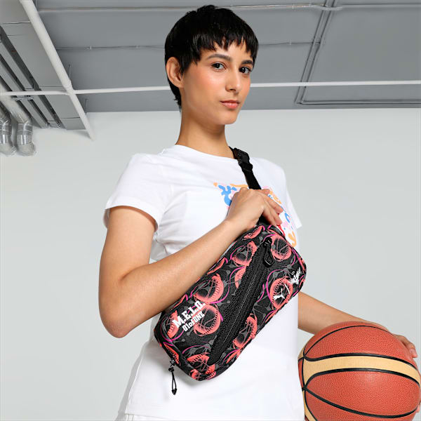 PUMA x LaMelo Crossbody Bag, PUMA Black-AOP, extralarge-IND