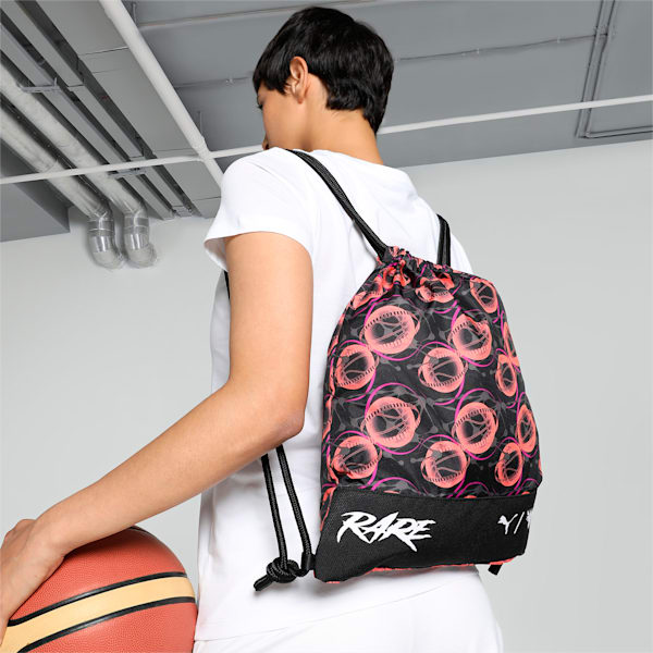 LaMelo Unisex Gymsack, PUMA Black-AOP, extralarge-IND