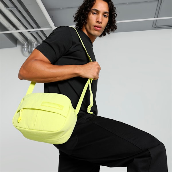 PUMA.BL Unisex Crossbody Bag, Lime Sheen, extralarge-IND