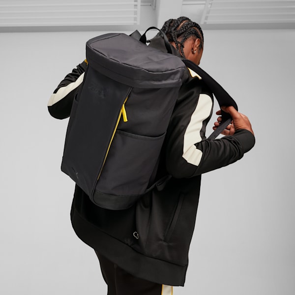 Porsche Legacy Motorsport Backpack, PUMA Black, extralarge