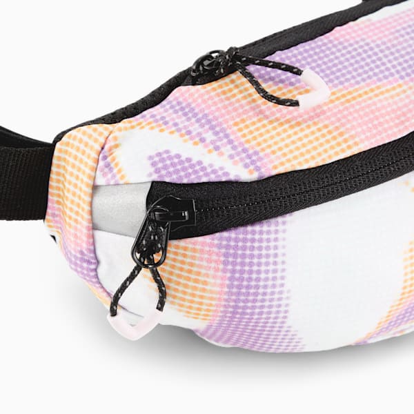 PR Classic Running Waist Bag, PUMA White-Grape Mist-AOP, extralarge