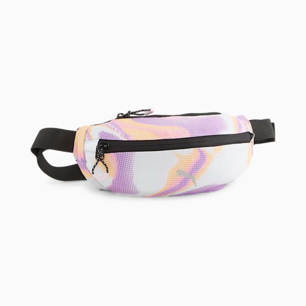 PR Classic Running Waist Bag, PUMA White-Grape Mist-AOP, extralarge