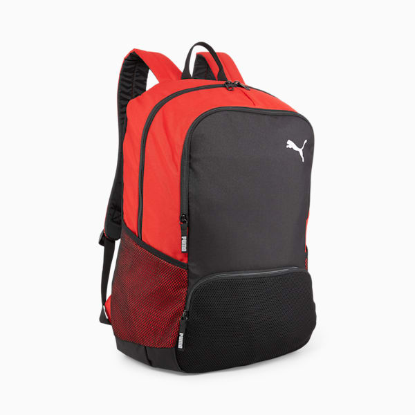 Mochila de fútbol teamGOAL Premium XL, PUMA Red-PUMA Black, extralarge