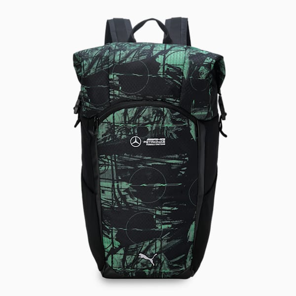 Mercedes-AMG Petronas Motorsport Statement Backpack, PUMA Black-AOP, extralarge-IND
