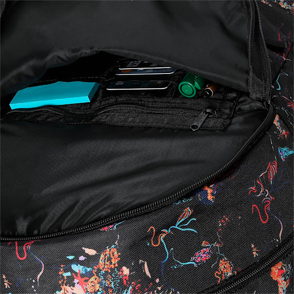Dash Backpack, PUMA Black-color AOP, extralarge-IND