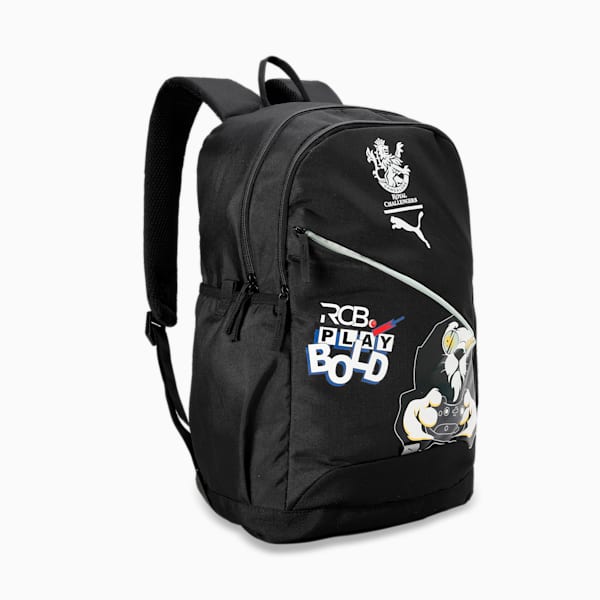 PUMA x RCB 2023 Arcade Unisex Cricket Backpack, PUMA Black, extralarge-IND