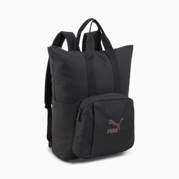 Classics Archive Tote Backpack, PUMA Black-PUMA Black, extralarge