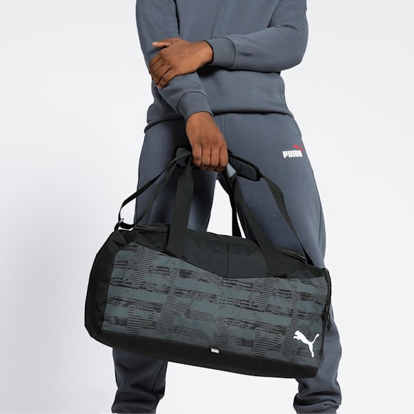 individualRISE Unisex Small Football Bag, PUMA Black-Asphalt, extralarge-IND