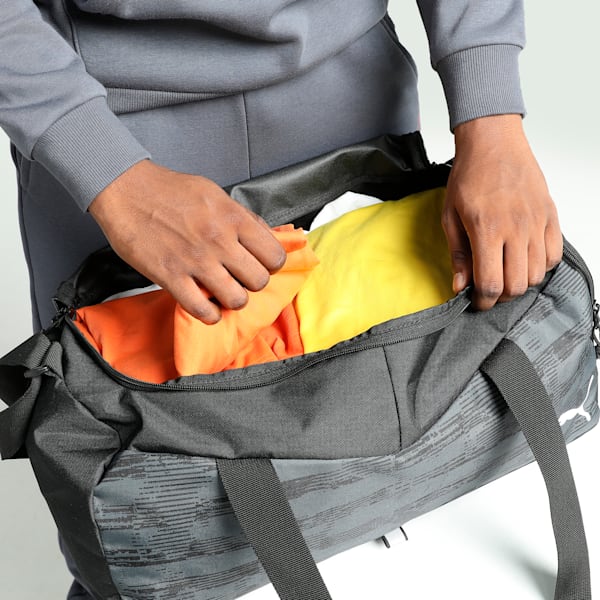 individualRISE Small Football Bag, PUMA Black-Asphalt, extralarge-IND