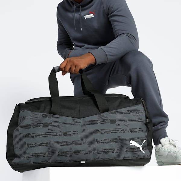 individualRISE Football Medium Bag, PUMA Black-Asphalt, extralarge-IND
