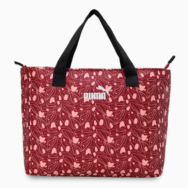 Women's Floral Tote Bag, Dark Jasper, extralarge-IND