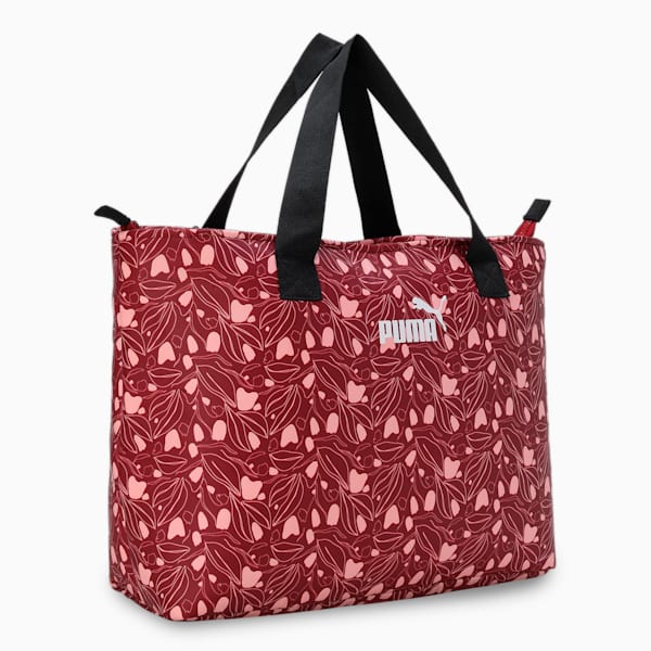 Women's Floral Tote Bag, Dark Jasper, extralarge-IND
